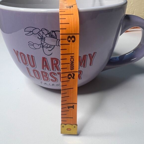 Friends Soup Mug You Are My Lobster Purple Latte Chai Cup Collector Chandler - Picture 5 of 6